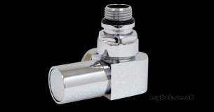 Vogue Uk Towel Warmers -  Valves 1 Angled Vl001 15mmapcp Vl00115mmapcp