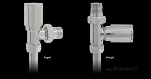 Vogue Uk Towel Warmers -  Valves 3 Angled Vl003 15mmapcp Vl00315mmapcp