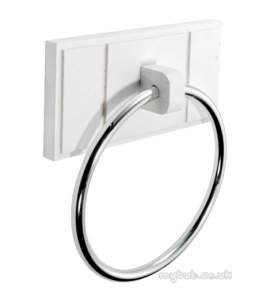 Croydex Bathroom Accessories -  Croydex Maine Wa971522 White Towel Ring