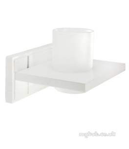 Croydex Bathroom Accessories -  Maine Wa971822 White Tumbler And Holder