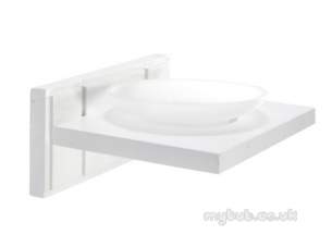 Croydex Bathroom Accessories -  Maine Wa971922 White Soap Dish And Holder