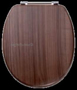 Eastbrook Sanitary Ware -  34.10906 Sherwood Seat Walnut Gloss