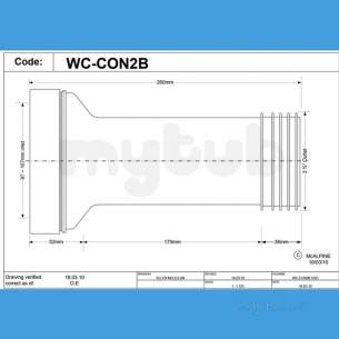 Mcalpine W C Connectors -  Mcalpine Wc-con2b Reduced Wc Connector