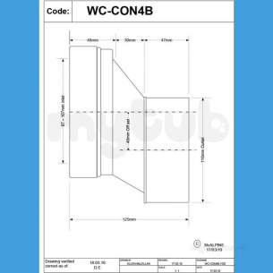 Mcalpine W C Connectors -  Mcalpine 40mm Offset Wc Conn Wc-con4b