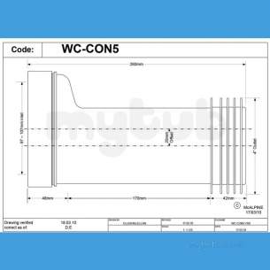 Mcalpine W C Connectors -  Mcalpine 20mm Adj Offset Wc Conn Wc-con5