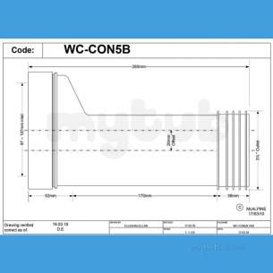 Mcalpine W C Connectors -  Mcalpine Wc-con5b Reduced Adjustable Offset 24 Mm