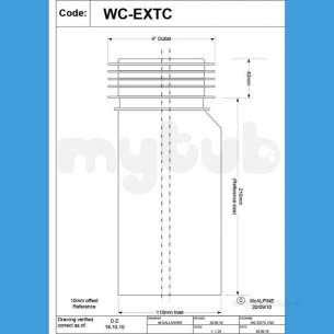 Mcalpine W C Connectors -  Mcalpine Wc Pan Connector Wc-extc