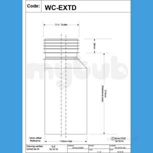 Mcalpine Wc Pan Connector Wc-extd