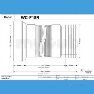 Mcalpine W C Connectors -  Mcalpine Wc-f18r Flexible Wc 100mm-160mm
