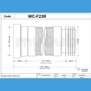 Mcalpine W C Connectors -  Mcalpine Wc-f23r Flexible Pan Connector