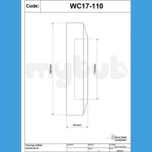 Mcalpine Wc Conn Wall Flange Wc17-110