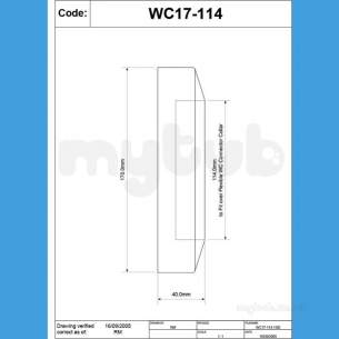 Mcalpine W C Connectors -  Mcalpine Wc Conn Wall Flange Wc17-114