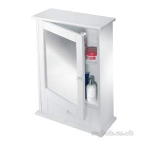 Croydex Bathroom Accessories -  Maine Wc600122 Single Door Cabinet White