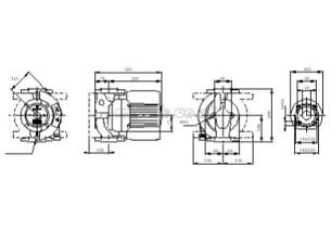 Grundfos Upe Frequency Convertor Pumps -  Grundfos Magna Upe 50-120fn Single Phase Flange Stst 96504876