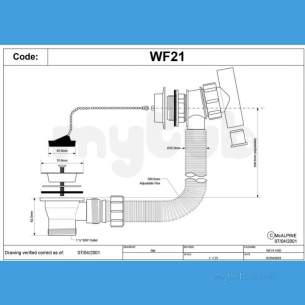 Mcalpine Waste traps overflow -  Mcalpine Wf21 Waste-flow With Waste Excludes Trap
