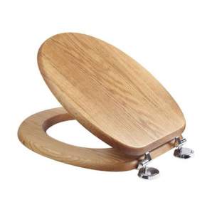 Croydex Bathroom Accessories -  Bloomfield S-tight Seat And Cover Ch Hng Oak
