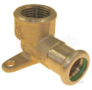 Xpress Copper and Solar Fittings -  Solar Sr15 22x3/4 Press B/plate Elbow