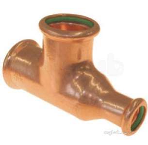 Xpress Copper and Solar Fittings -  Solar Sr26 35x22x35 Press Tee Red End