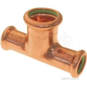 Xpress Copper and Solar Fittings -  Solar Sr28 15x15x22 Press T Red Ends