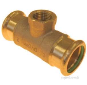 Xpress Copper and Solar Fittings -  Solar Sr30 35x35x1/2 Press Fem Br Tee