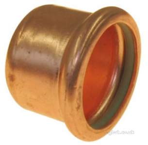 Xpress Copper and Solar Fittings -  Solar Sr61 22mm Press Stop End 38697r