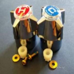 Armitage Grips Levers and Wastes -  Armitage Shanks Nimbus S9637 H/whls Chrome And Indices S9637aa