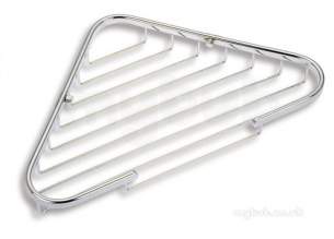 Metal Znojmo Nova Bathroom Accessories -  Nova Wire Line Corner Rack Large Chrome