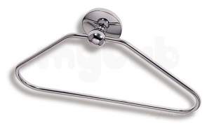 Metal Znojmo Nova Bathroom Accessories -  Nova 1 Triangle Towel Holder Chrome