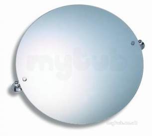 Metal Znojmo Nova Bathroom Accessories -  Nova 1 50cm Round Mirror Chrome Obsolete