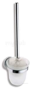 Metal Znojmo Nova Bathroom Accessories -  Nova 1 Toilet Brush And Holder Chrome