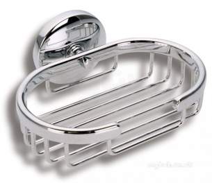 Metal Znojmo Nova Bathroom Accessories -  Nova 1 Shower Soap Tray Chrome 6148