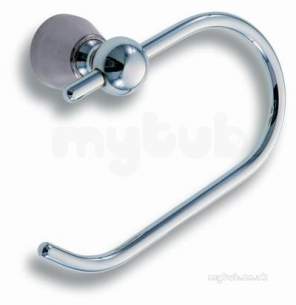 Metal Znojmo Nova Bathroom Accessories -  Nova 3 Toilet Roll Hanger Chrome 6331.0