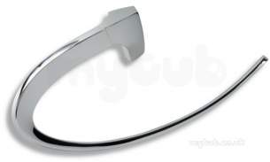 Metal Znojmo Nova Bathroom Accessories -  Nova 5 Towel Hanger Chrome 6501.0