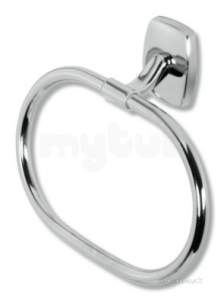 Metal Znojmo Orfeus Bathroom Accessories -  Novaservis Orfeus Towel Ring Chrome 6901