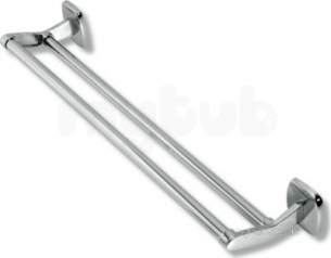 Metal Znojmo Orfeus Bathroom Accessories -  Orfeus Double T/rial 460mm Chrome 6924