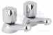 Danube-n Bath Pillar Taps Chrome