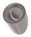 Delabie Rnd Wall Mtd Urinal Back Inlet 304 Polished Stainless Steel