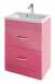Oslo 58cm Pink Drawer Base Unit Plus Ch Trim