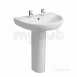 E100 Round 650mm Washbasin 2t E14332wh