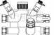 Cocon 4 Left Hand 15mm 4 Port Control Valves 1148151ni