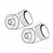Ideal 45 Deg Flue Elbow Kit Pair