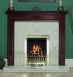 48 Inch Oxford Mantel Medium Mahogany