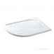 Volente 1000x700 Left Hand Quad Abs Stone Resin Tray White 158.706
