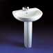 Ideal Standard Studio 450mm One Tap Hole Corner Ped Basin White