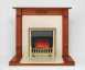 Bm 48 Inch Linden Mantel Satin Oak And Marfil