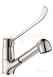 Delabie Mech Sink Mixer Swivel Spout/ret Spray H105mm Hygiene Lever