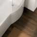 CROYDEX 915MM X 915MM SHOWER RAIL WHITE