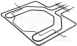 Rangemaster Flavel P026810 Top Oven Element