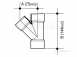 2z210 50mm Tee 45 Deg Black Abs 2z210b