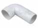 2z260w 50mm Spigot Bend 90 Degree White
